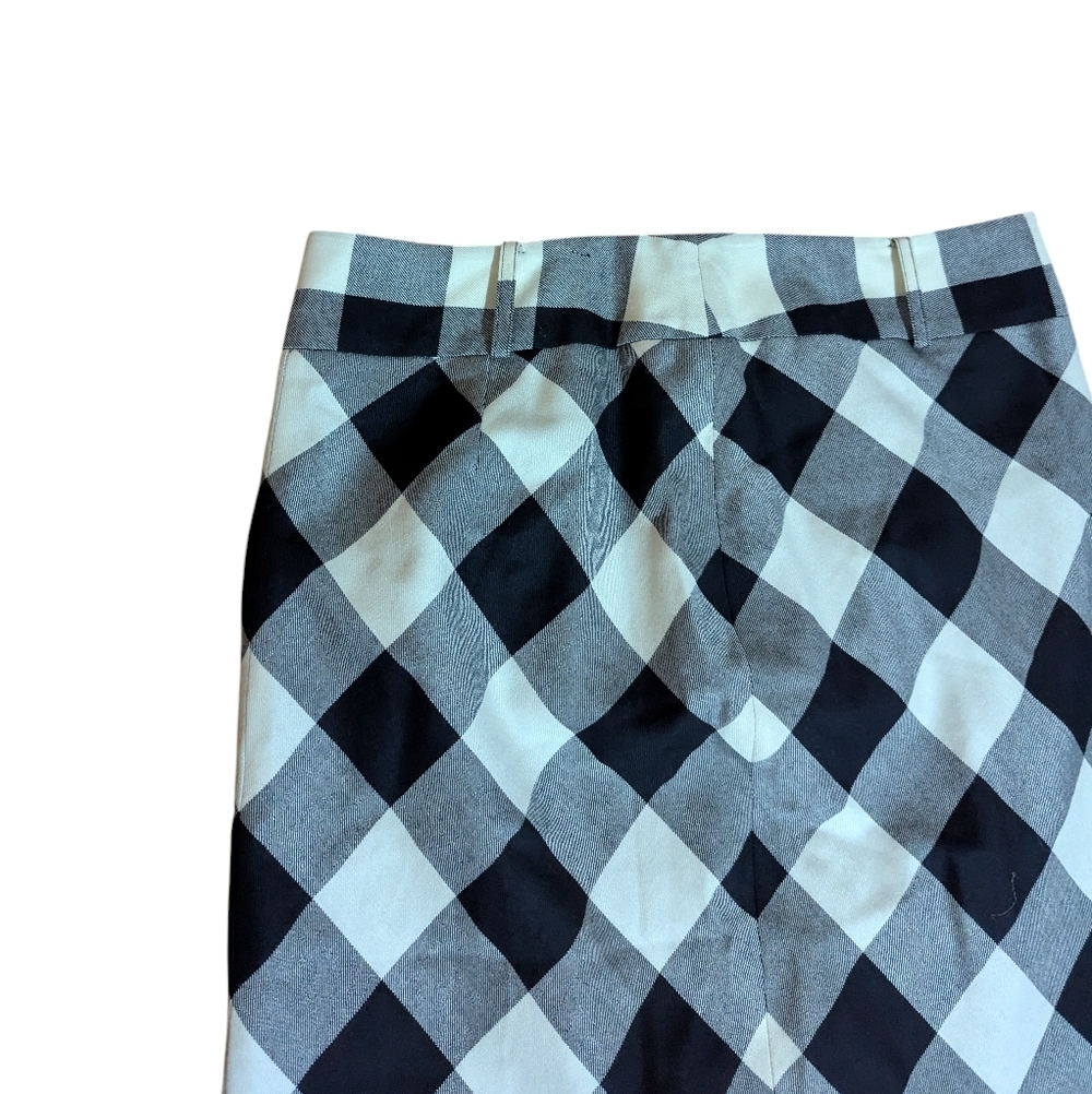 Anne Klein Plaid Wool Skirt Midi Zip Back Preppy Cottagecore Career Sz L - Picture 2 of 7